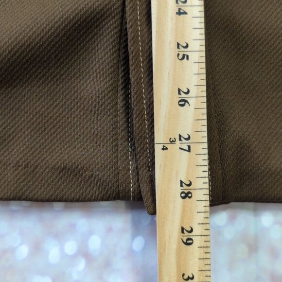 Days Sportwear Vintage Brown Point Collar Button Up, Women's Medium - Picture 7 of 9